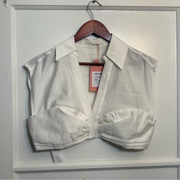 NWT Cult Gaia Janette Top in Off White *slight flaw - Picture 2 of 7